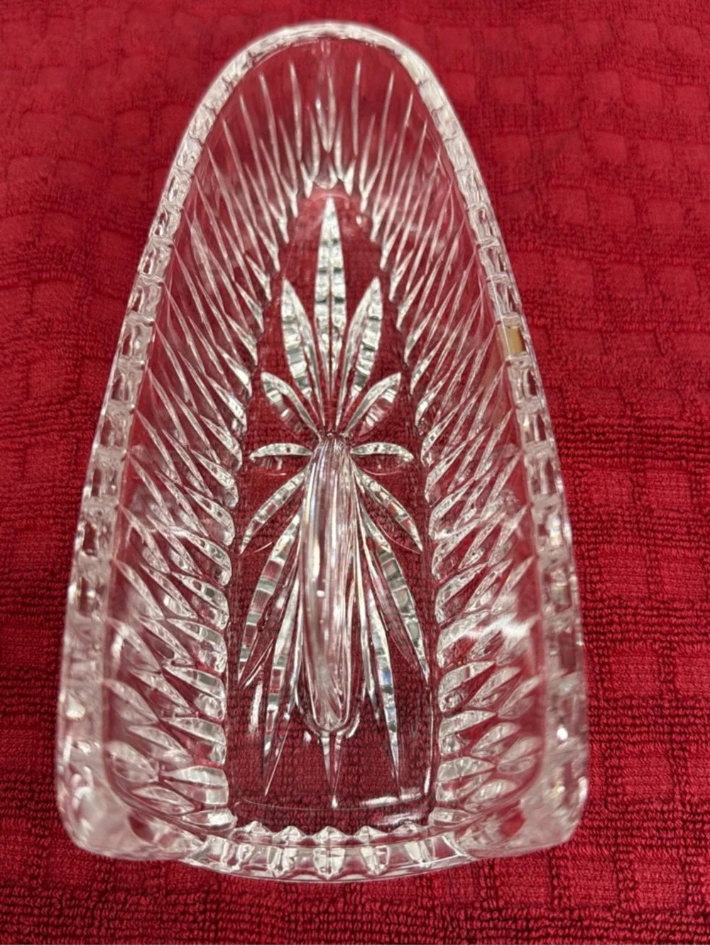 Princess House lead crystal knife holder item 839 retired never used no box